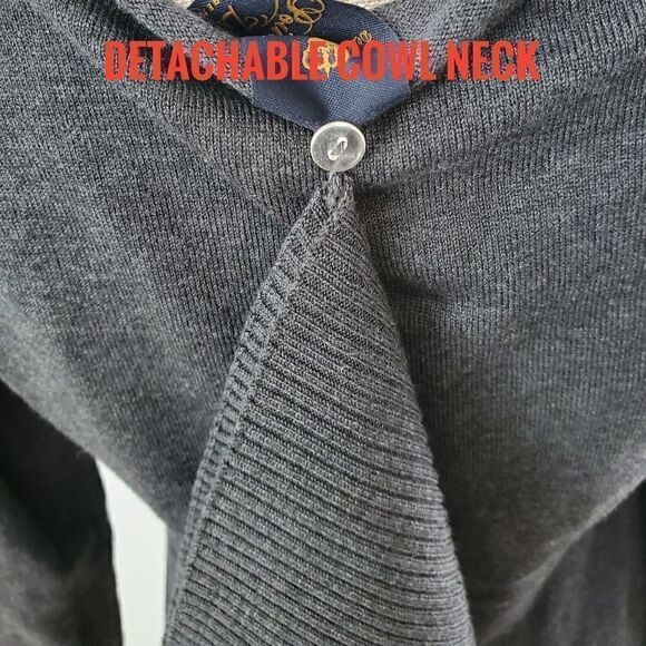 Point Zero women's  tunic sweater dress Detachable cowl Neck Size Small - Picture 7 of 11